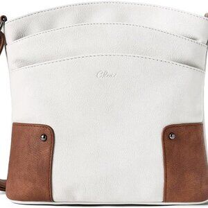 Crossbody Bags for Women Leather Purse Travel Vacation Triple Pockets Vintage Ha